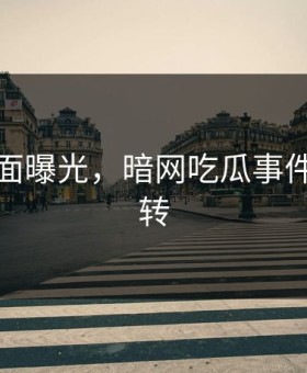 震惊画面曝光，暗网吃瓜事件真相反转