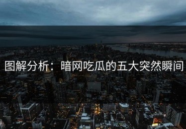 图解分析：暗网吃瓜的五大突然瞬间