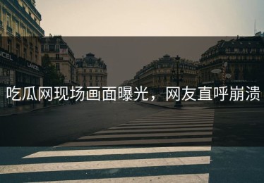 吃瓜网现场画面曝光，网友直呼崩溃