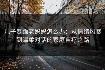 儿子暴躁老妈妈怎么办：从情绪风暴到温柔对话的家庭自疗之路
