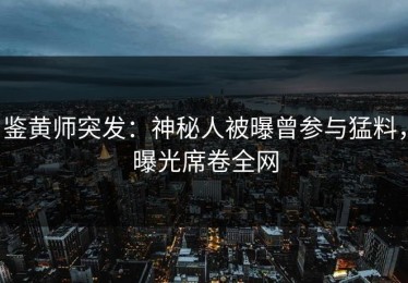 鉴黄师突发：神秘人被曝曾参与猛料，曝光席卷全网