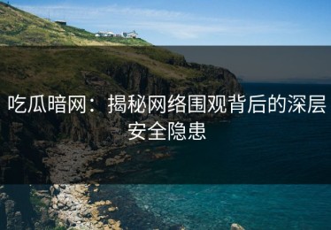 吃瓜暗网：揭秘网络围观背后的深层安全隐患