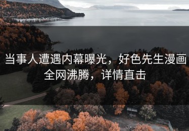 当事人遭遇内幕曝光，好色先生漫画全网沸腾，详情直击